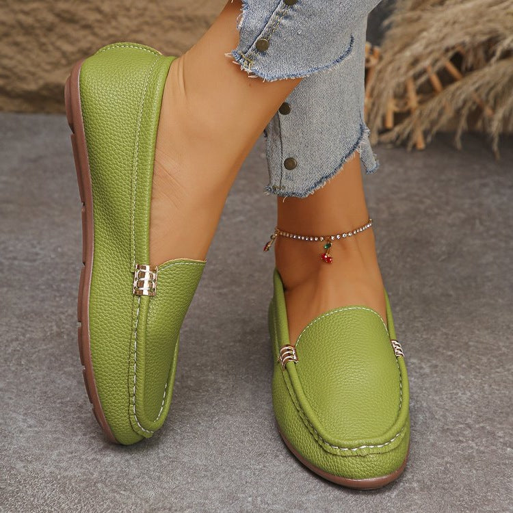 Damen Bequeme Ballerinas mit edler Lederoberfläche R&B