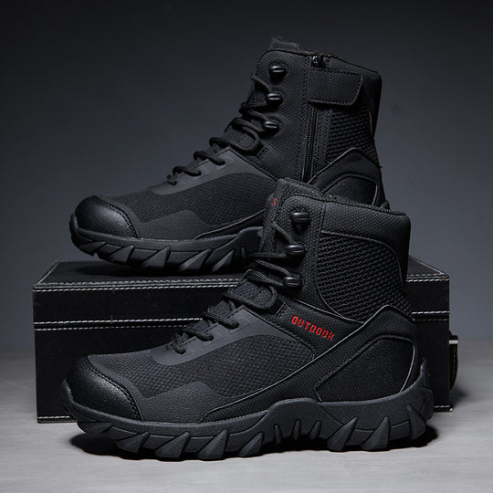 Herren Tactical Stiefel mit strapazierfähigem Obermaterial und rutschfester Sohle R&B