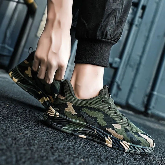 Damen Sportliche Sneakers mit Camouflage-Design und komfortabler Dämpfung R&B