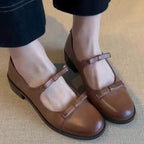 Damen elegante Mary Jane Schuhe mit komfortablem Riemenverschluss und hochwertiger Lederverarbeitung R&B