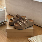Damen Komfortable Riemensandalen mit verstellbaren Schnallen und ergonomischem Fußbett