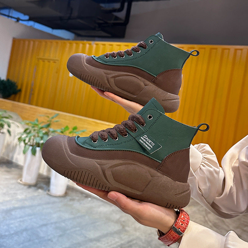 Damen Urbanes High-Top Sneaker Design mit rutschfester Sohle R&B