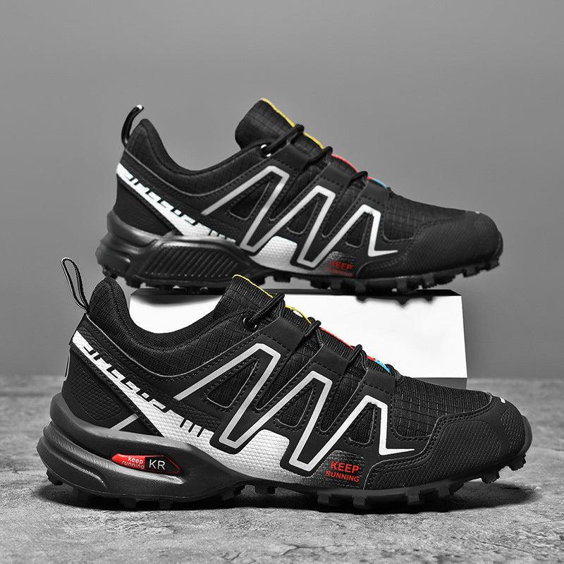 Damen Sportliche Trailrunning-Schuhe mit rutschfester Profilsohle und atmungsaktivem Obermaterial R&B