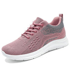 Damen Sportliche Sneakers mit atmungsaktivem Mesh-Obermaterial und dämpfender Sohle R&B