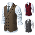 Herren elegante Weste im klassischen Fischgrätmuster R&B 1758204622
