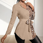 Damen Hemdbluse mit Wendefunktion und Taillengürtel R&B