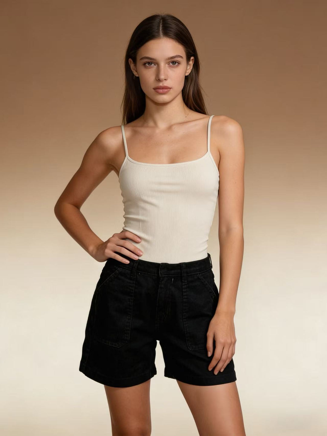 Damen lässige Sommer-Shorts mit seitlichen Taschen und komfortablem Schnitt R&B