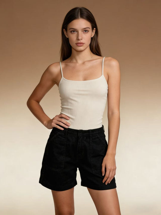 Damen lässige Sommer-Shorts mit seitlichen Taschen und komfortablem Schnitt R&B