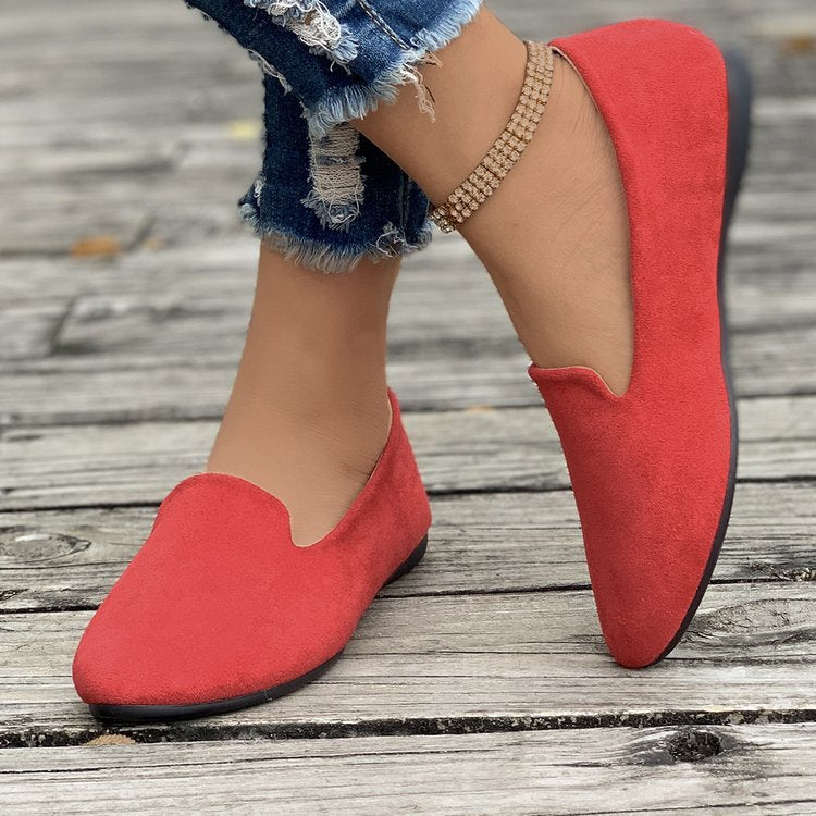 Damen Mokassins aus hochwertigem Wildleder mit elegantem Schnitt R&B
