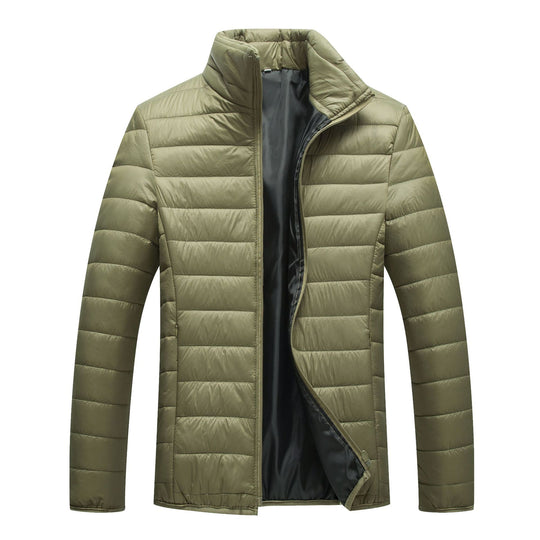 Herren Steppjacke mit hochgeschlossenem Kragen und wärmender Füllung R&B