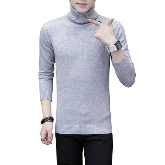 Herren hochgeschlossenes Strickoberteil R&B
