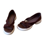 Damen Sandalen mit dekorativem Knoten und komfortabler Sohle R&B