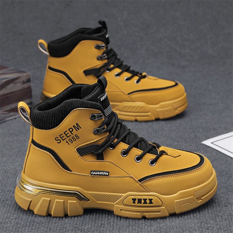 Herren modische High-Top Sneakers mit verstärkter Profilsohle und atmungsaktiver Innenausstattung R&B