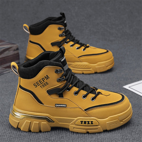 Herren modische High-Top Sneakers mit verstärkter Profilsohle und atmungsaktiver Innenausstattung R&B