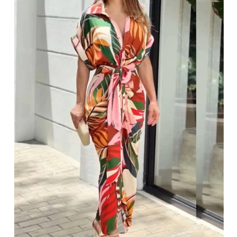 Damen Midikleid mit modernem Schnitt und schickem Taillengürtel R&B