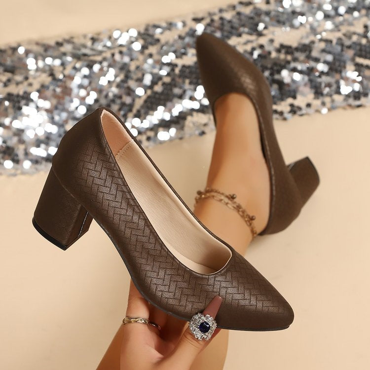 Damen Elegante und bequeme Pumps mit Blockabsatz R&B