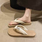 Damen modische Flip-Flops mit funkelndem Riemen und weichem Fußbett EB