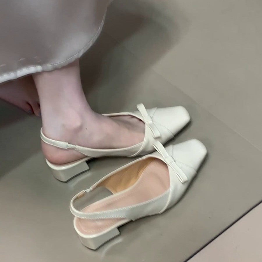 Damen elegante Slingbacks mit schicker Schleifenverzierung R&B