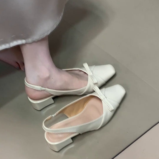 Damen elegante Slingbacks mit schicker Schleifenverzierung R&B