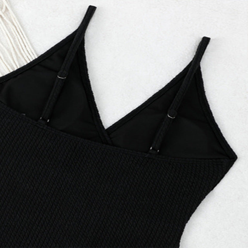 Damen Einteiler Badeanzug mit feinen Rüschendetails R&B