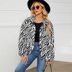 Damen Kuschelige Fleecejacke im ZR&Bradesign R&B