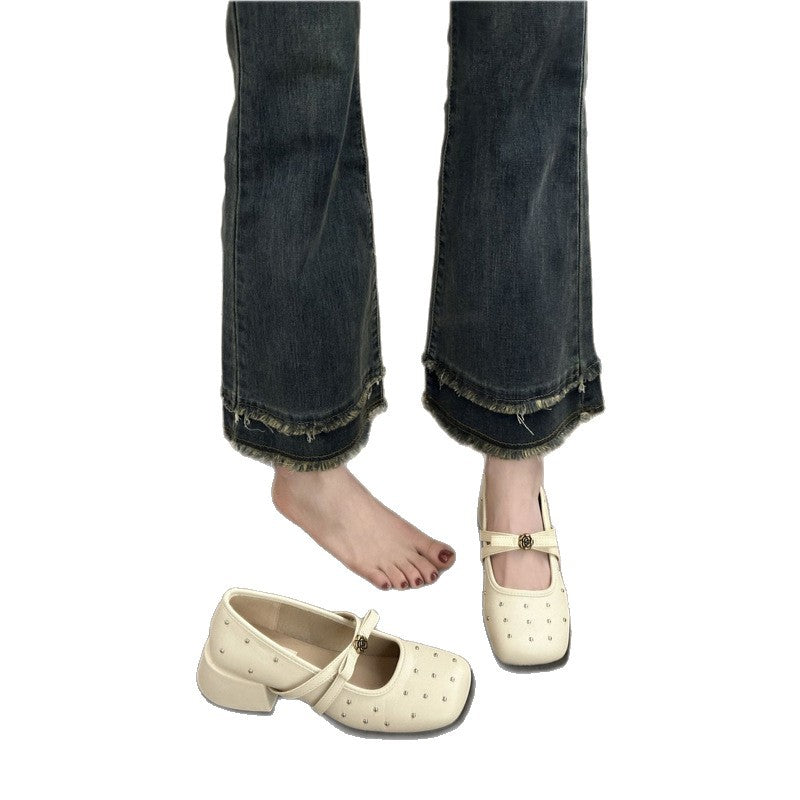 Damen elegante Schnürschuhe mit modischen Strassverzierungen R&B