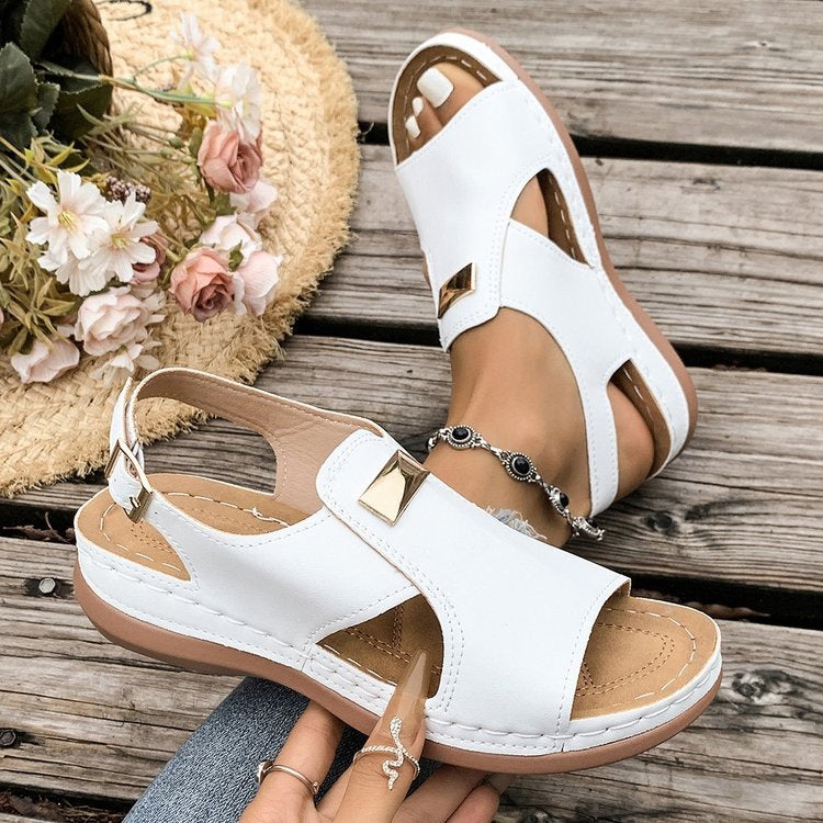 Damen Komfortable Sandalen mit verstellbarem Riemendesign R&B