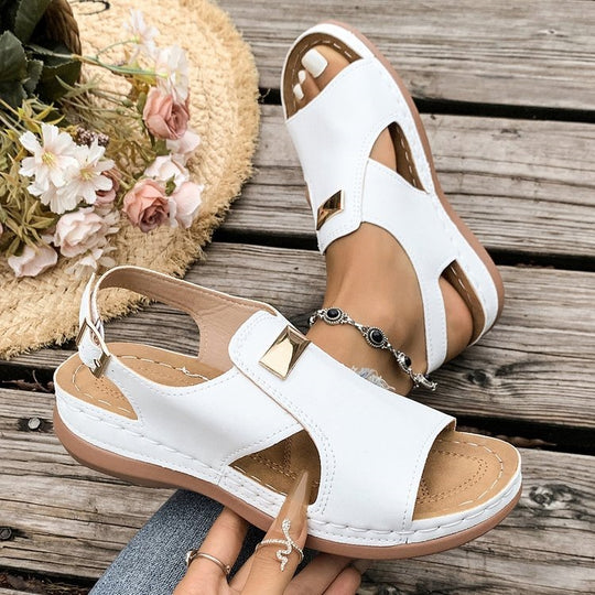 Damen Komfortable Sandalen mit verstellbarem Riemendesign R&B