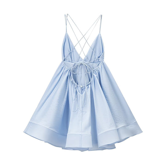Damen Maxikleid mit geflochtenem Rückenausschnitt R&B