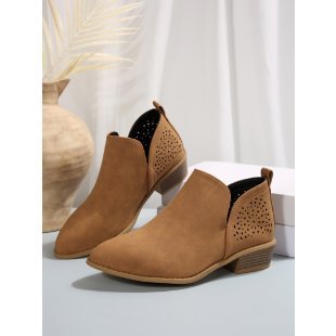 Damen Modische Stiefeletten mit luftigen Cut-Outs R&B