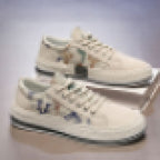 Damen Bequeme Freizeitsneaker mit floralem Design R&B