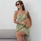 Damen sommerliches Wickelkleid R&B
