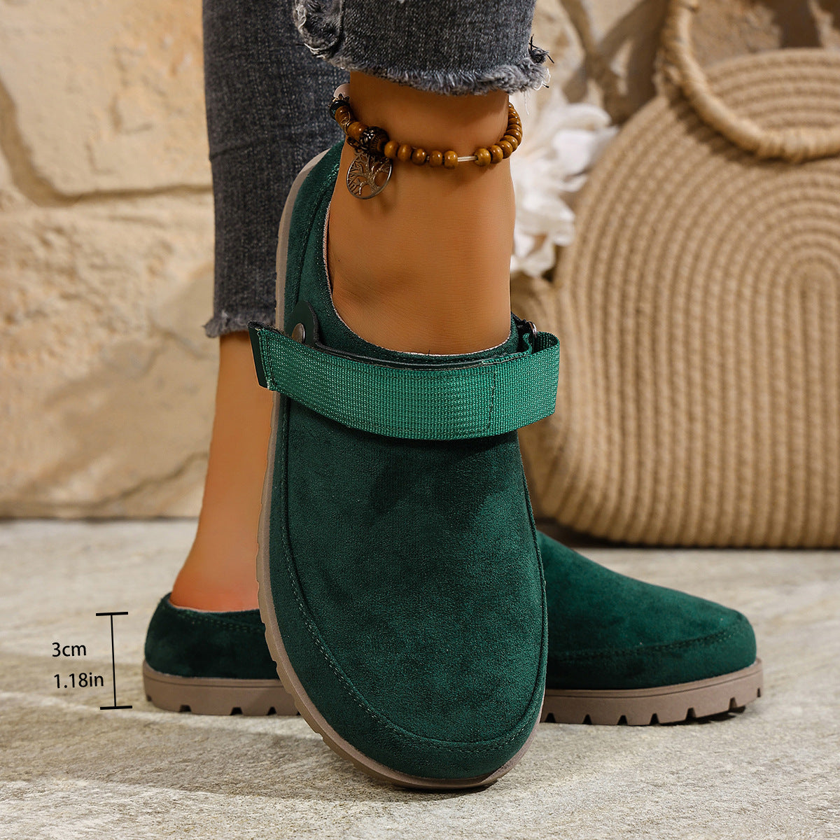 Damen Komfortable Clogs mit verstellbarem Riemen R&B