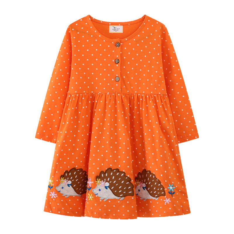Kleines Mädchen Langarmkleid R&B