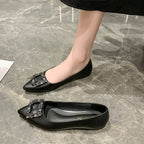 Damen Ballerinas mit funkelndem Schmuckbesatz