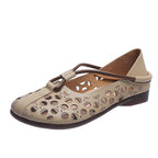 Damen Loafers mit atmungsaktivem Lochdesign und flexiblem Fußbett