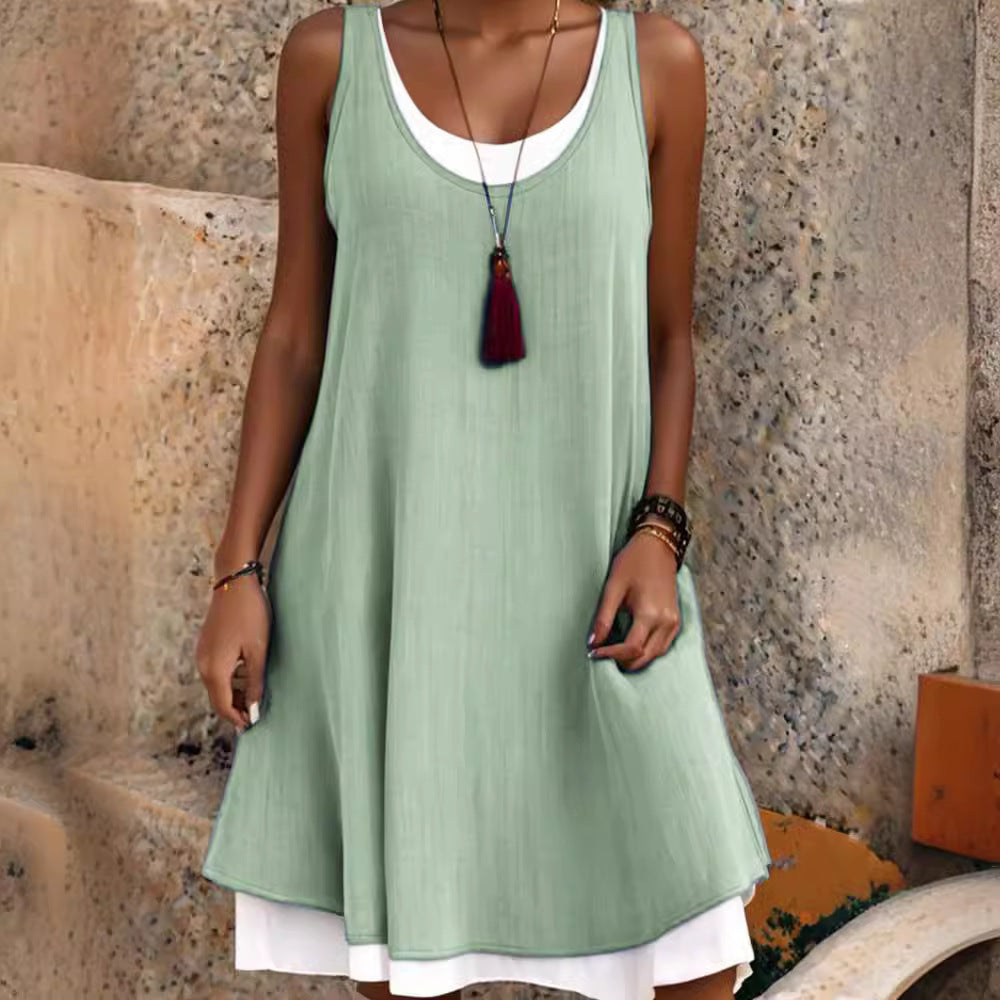 Damen lässiges Sommerkleid R&B