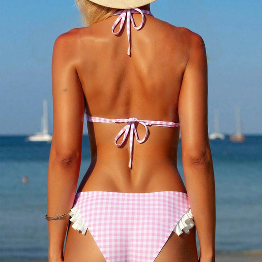 Damen Triangel-Bikini mit Rüschen R&B