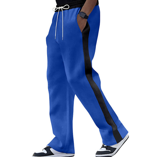 Herren trendige Sporthose mit seitlichem Kontraststreifen R&B