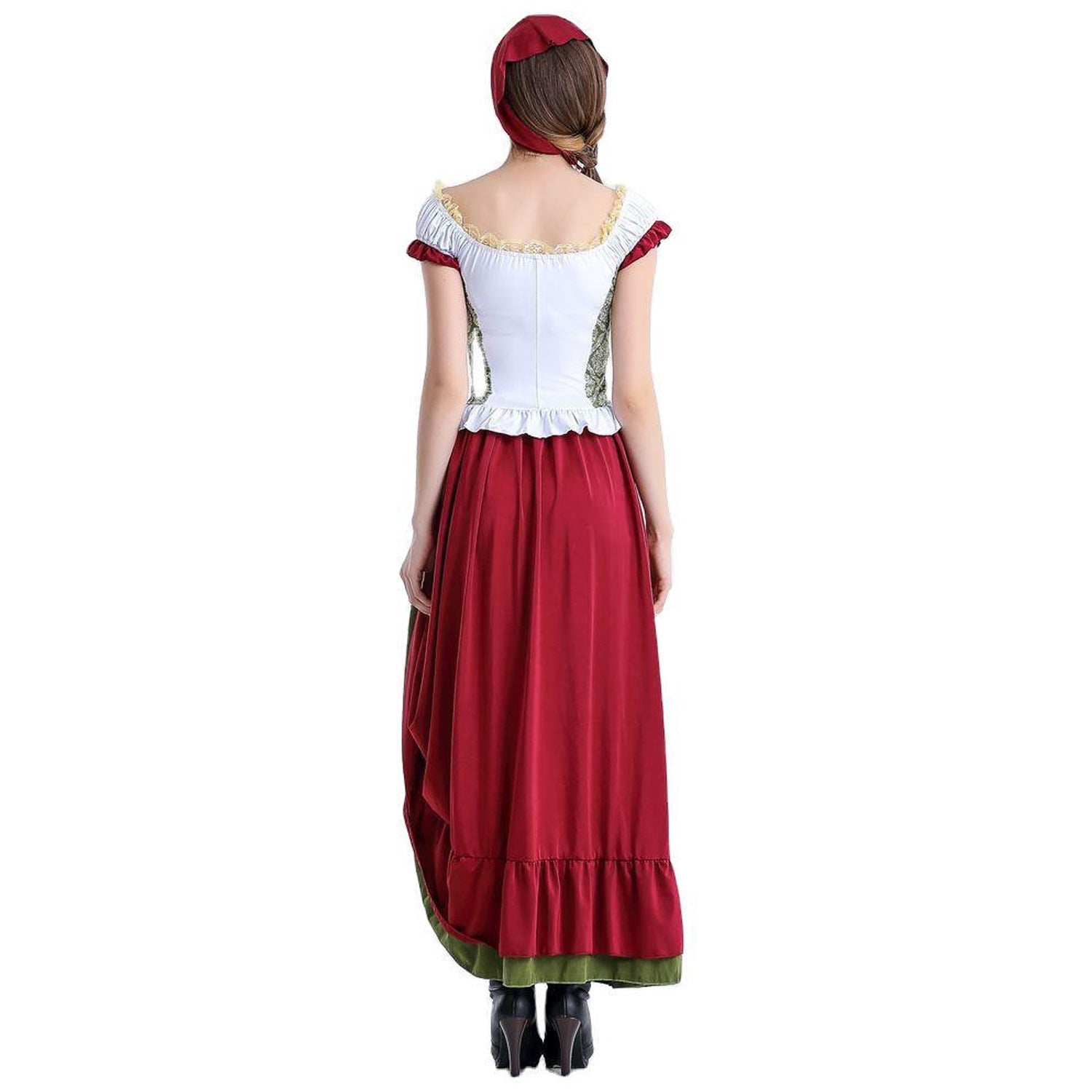 Damen Trachtenkostüm mit eleganten Rüschen und romantischem Mieder R&B