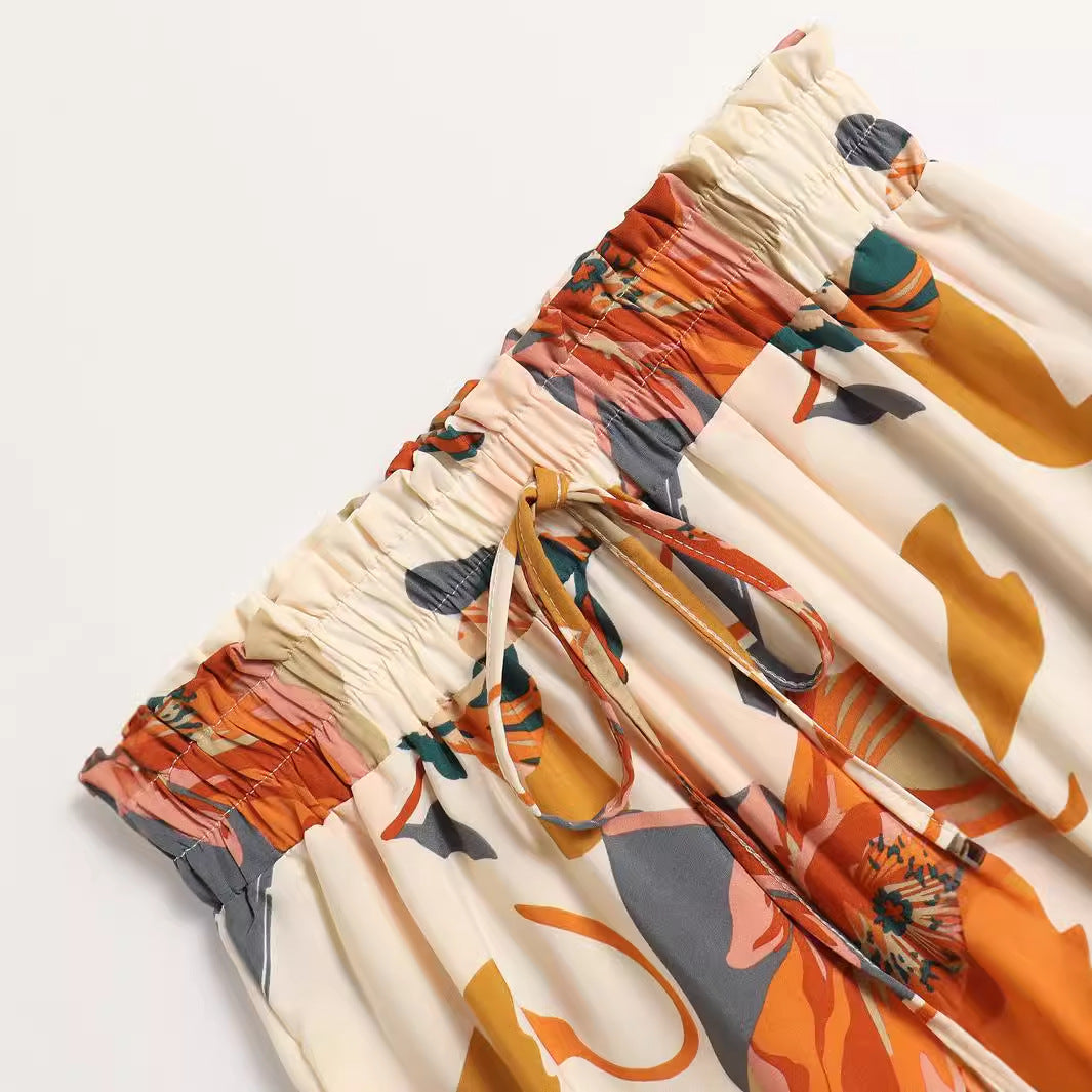 Damen Maxi-Rock mit Blumenmuster R&B