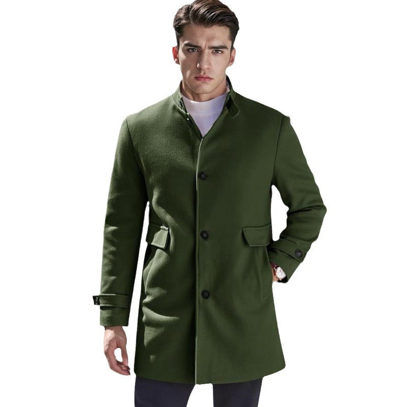 Herren eleganter Außenmantel mit praktischen Taschen R&B