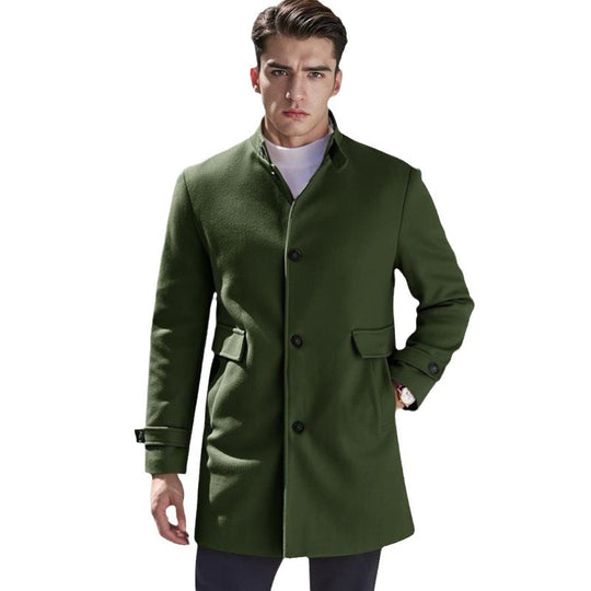 Herren eleganter Außenmantel mit praktischen Taschen R&B