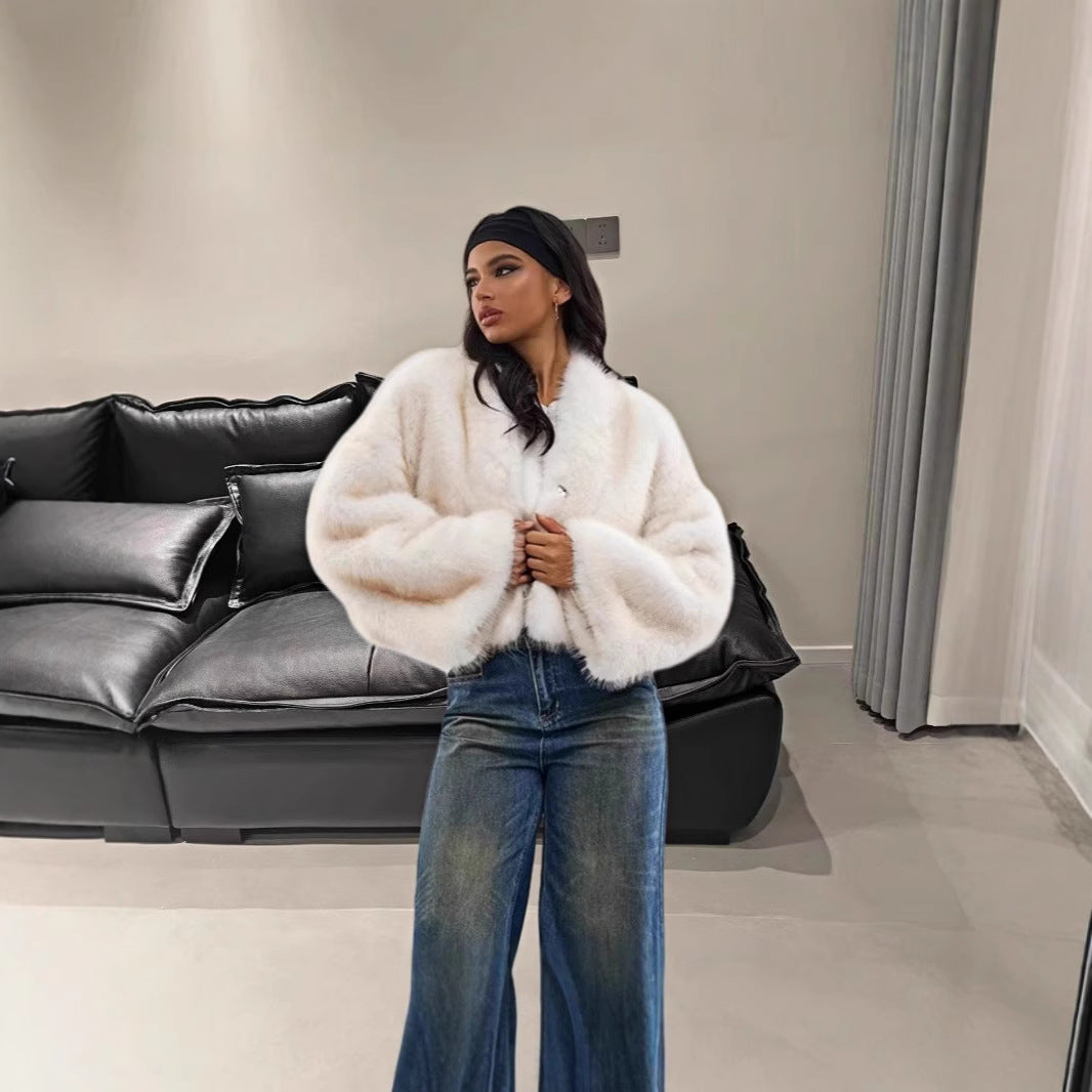Damen Kunstfelljacke R&B