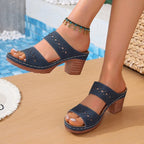 Damen Luftige Freizeit-Sandalen mit elegantem Riemendesign R&B