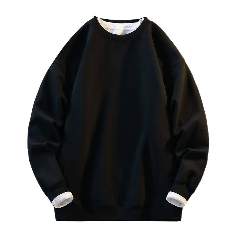 Damen Komfortabler Sweatshirt mit kontrastierenden Ärmeln R&B