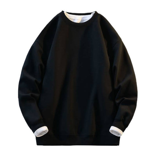 Damen Komfortabler Sweatshirt mit kontrastierenden Ärmeln R&B