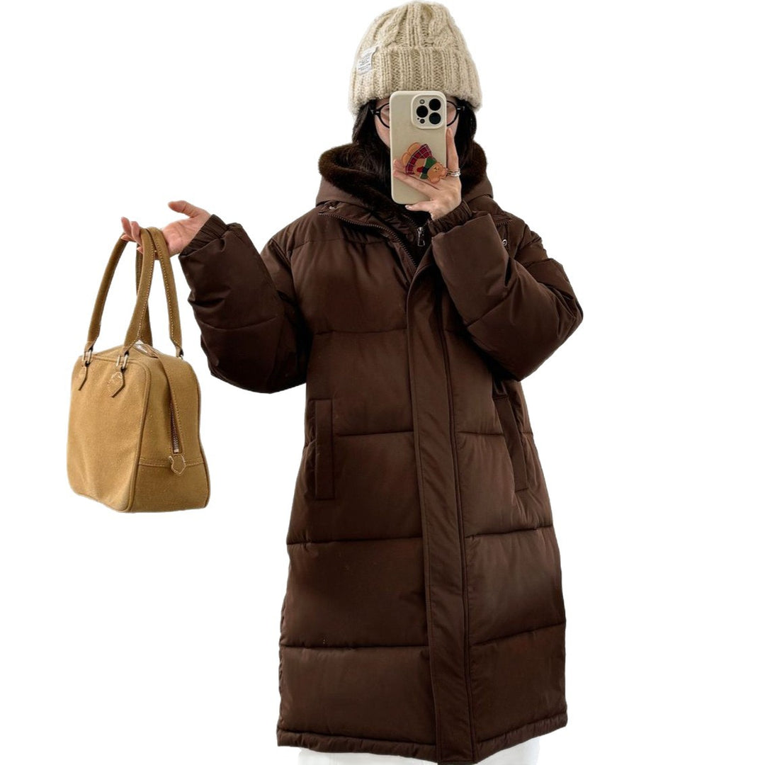Damen Eleganter gefütterter Winterparka mit Plüschkragen und praktischen Taschen R&B