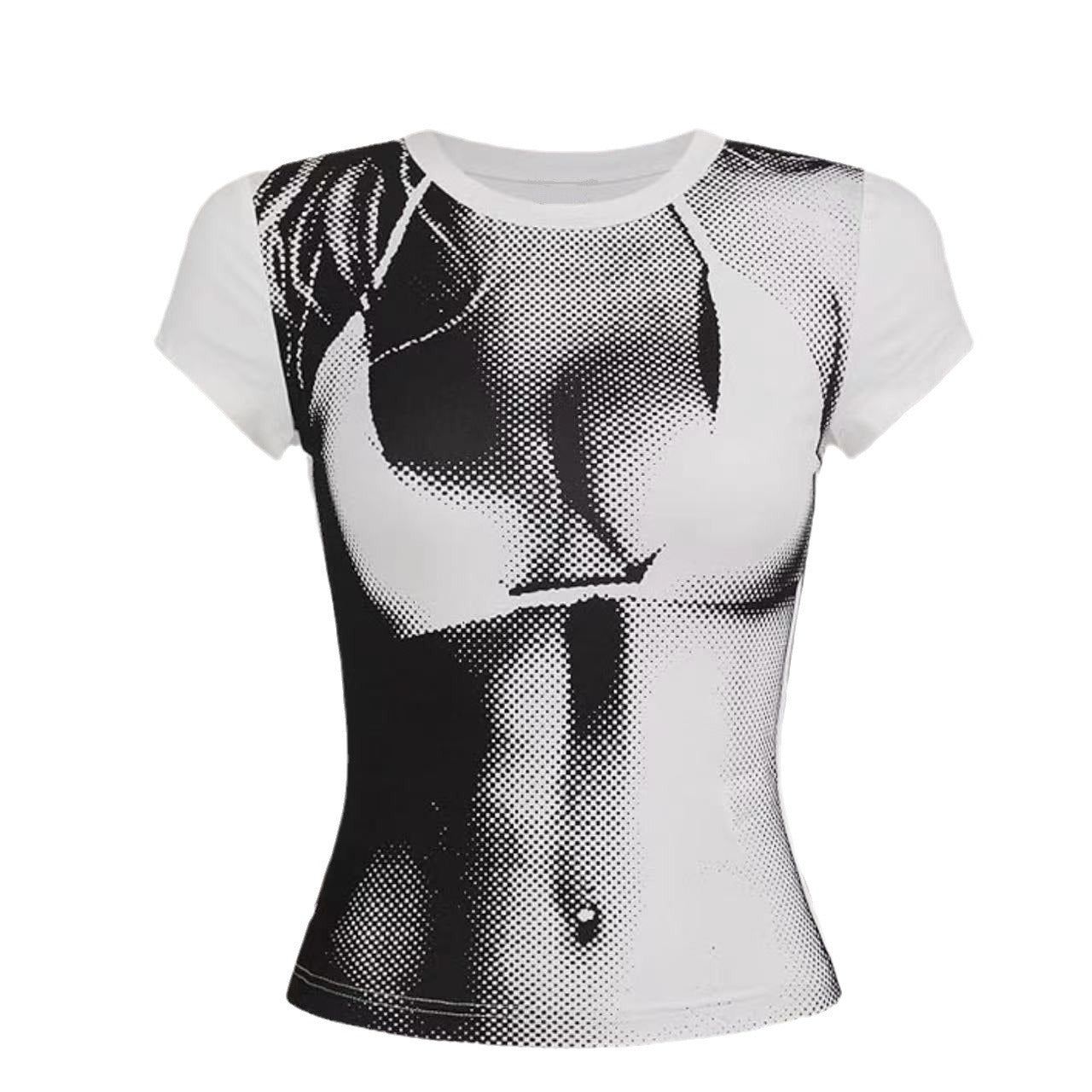 Damen Kunstvoll gestaltetes Grafikshirt R&B