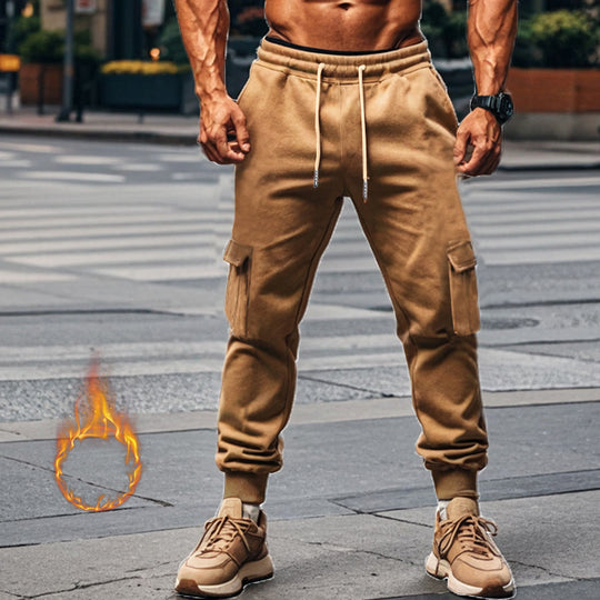 Herren Sportliche Cargo-Jogginghose mit elastischem Bund und praktischen Taschen R&B
